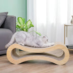 Curved Cat Scratching Lounge Bed for Claw Relaxation