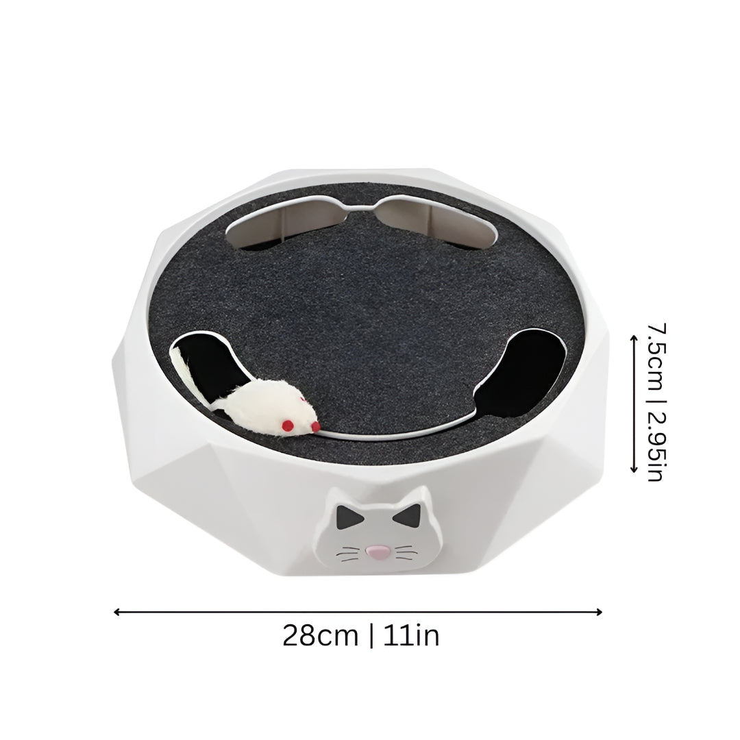 Interactive Activity Center with Scratch Pad for Cats and Mouse Toy