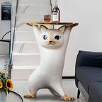 Whimsical Cat-Shaped Side Table – Stylish Coffee Table for Contemporary Spaces