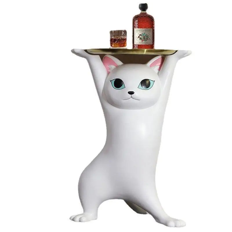 Whimsical Cat-Shaped Side Table – Stylish Coffee Table for Contemporary Spaces