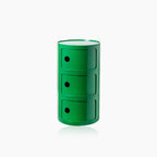 Round Side Table with Storage in Componibili Style – Versatile Design