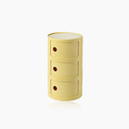 Round Side Table with Storage in Componibili Style – Versatile Design