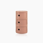 Round Side Table with Storage in Componibili Style – Versatile Design