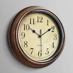 Elegant Wall Clock in Solid Wood - Modern Home Decor