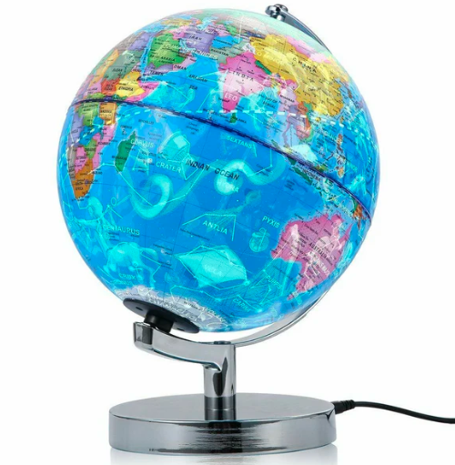 Floating Globe Night Light with Constellation Map – Elegant LED Design