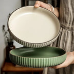 Nordic Harmony Round Ceramic Serving Plate