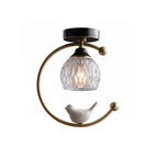 Modern Flush Mount Ceiling Light Fixture in Elegant Ceramic Design