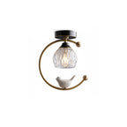 Modern Flush Mount Ceiling Light Fixture in Elegant Ceramic Design
