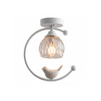 Modern Flush Mount Ceiling Light Fixture in Elegant Ceramic Design