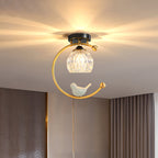 Modern Flush Mount Ceiling Light Fixture in Elegant Ceramic Design