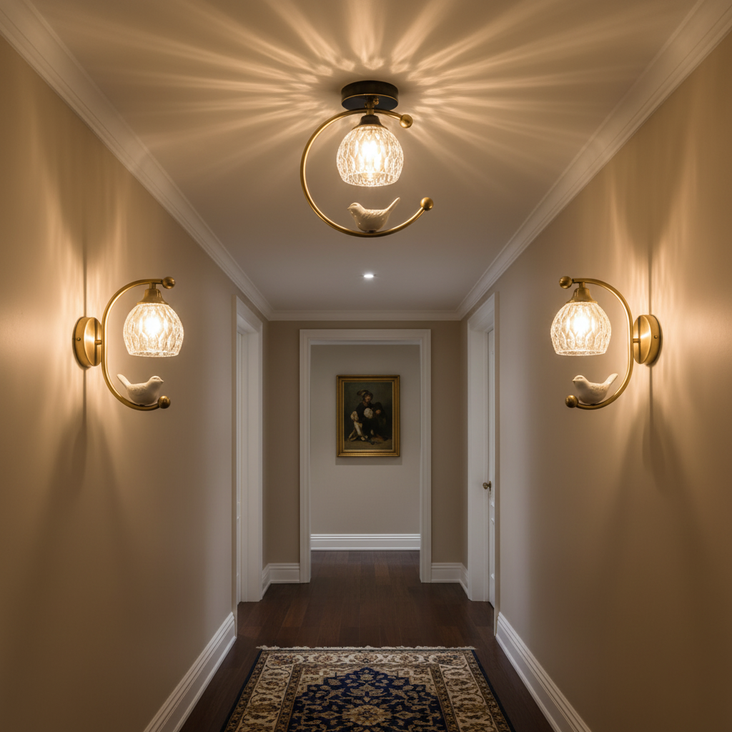 Modern Flush Mount Ceiling Light Fixture in Elegant Ceramic Design