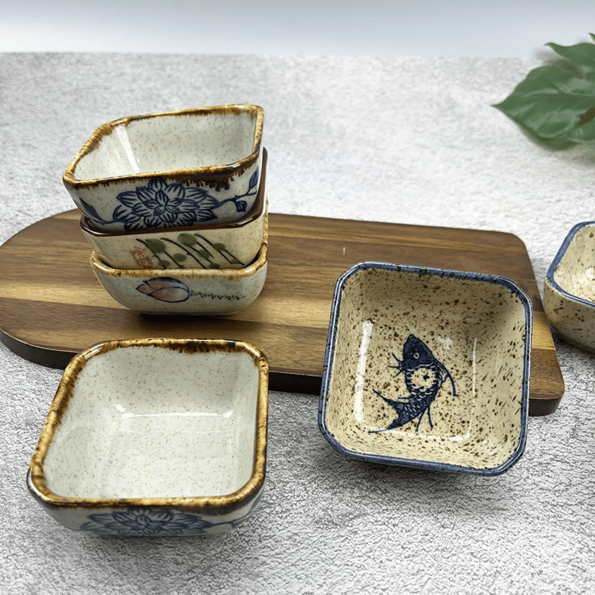 Elegant Japanese-Style Sauce Dish Collection