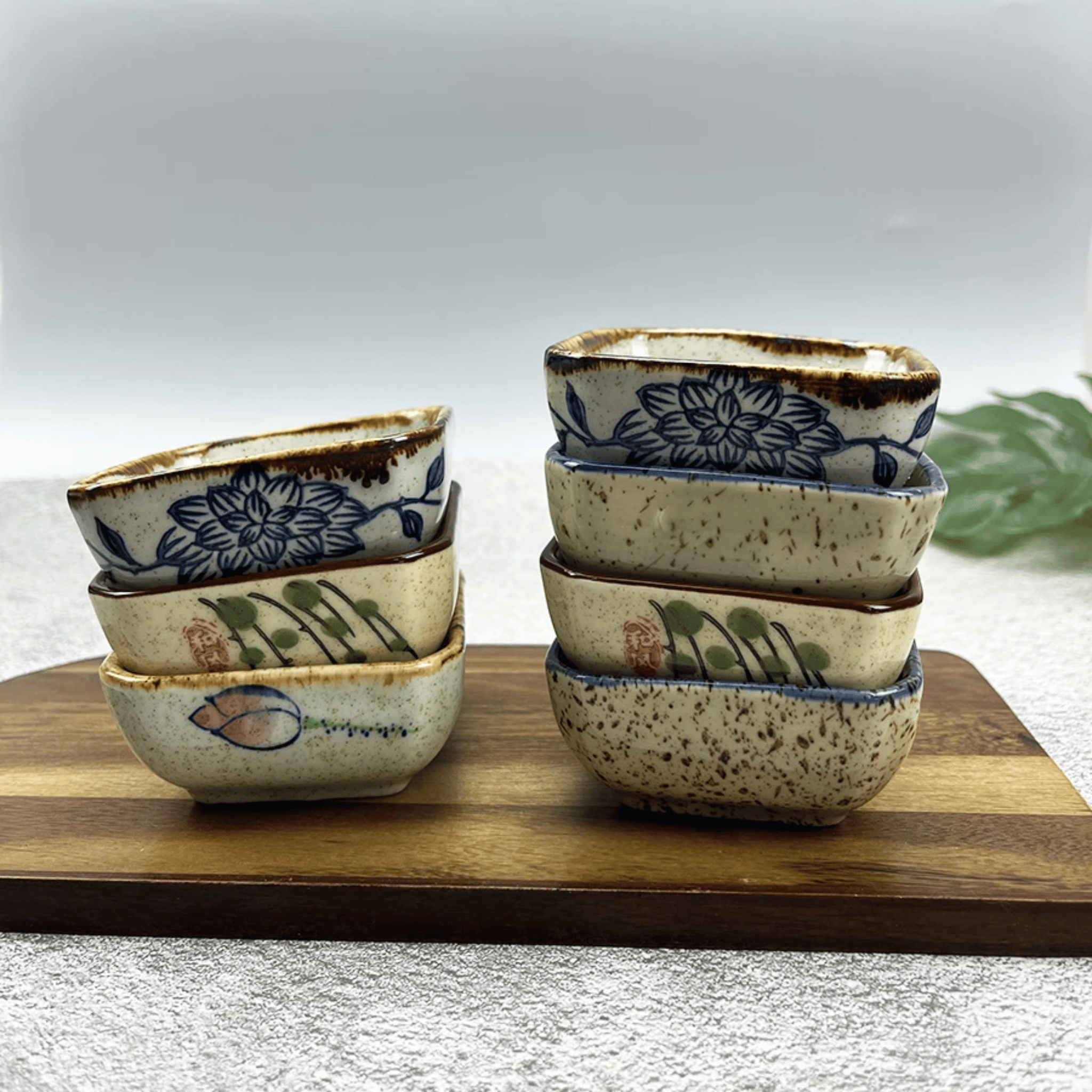 Elegant Japanese-Style Sauce Dish Collection