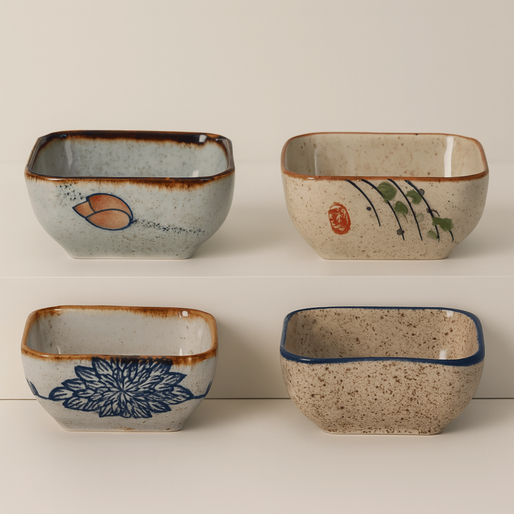 Elegant Japanese-Style Sauce Dish Collection
