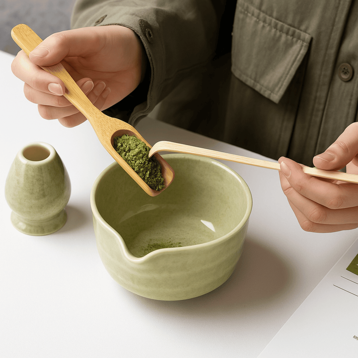 ZenBrew Japanese Matcha Tea Set: Bowl, Whisk & Essentials