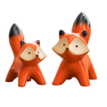Enchanting Handcrafted Fox Figurines for Home Décor