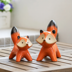Enchanting Handcrafted Fox Figurines for Home Décor