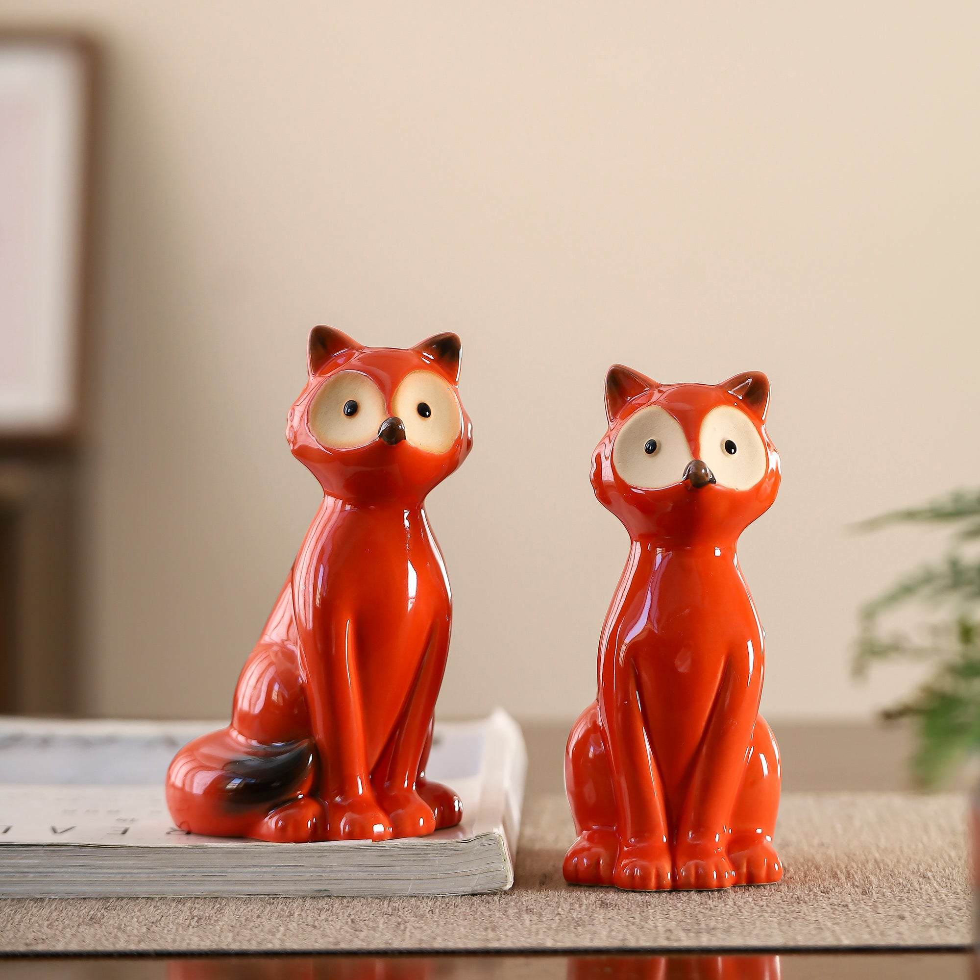Enchanting Handcrafted Fox Figurines for Home Décor