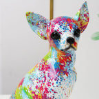 Elegant Resin Art Figurine of a Chihuahua – Charming Home Decoration