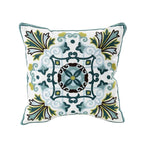 Elegant Garden-Inspired Cotton Pillow Cover