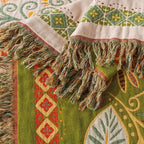 Vibrant Blossom Reversible Cotton Blanket