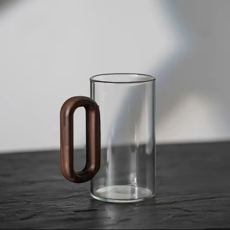Elegant Artisan Glass Coffee Cup
