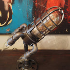 Stylish Retro Rocket-Inspired Table Lamp