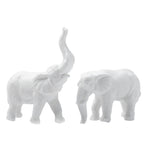 Elegant Minimalist Porcelain Elephant Figurine