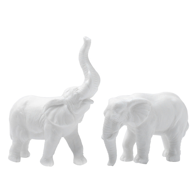 Elegant Minimalist Porcelain Elephant Figurine