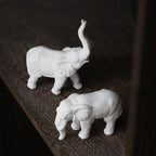 Elegant Minimalist Porcelain Elephant Figurine