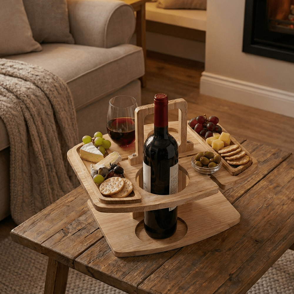 Elegant Outdoor Wine Serving Table