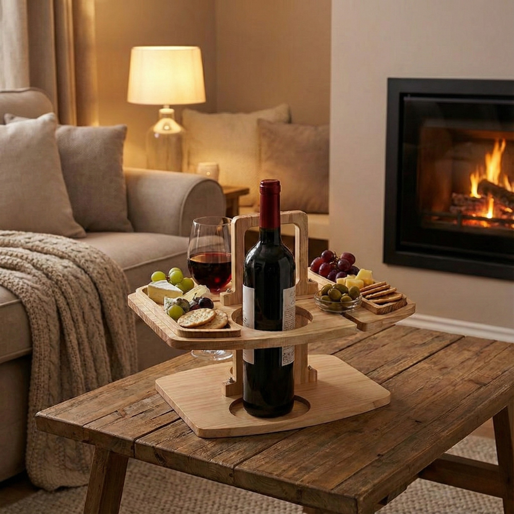 Elegant Outdoor Wine Serving Table