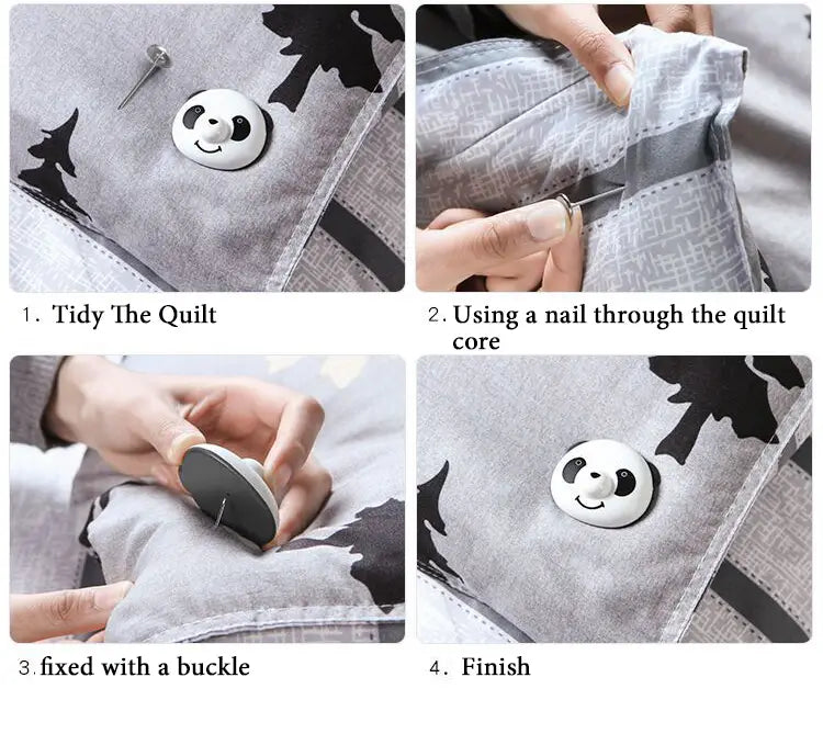 Whimsical Animal Duvet Fasteners for Cozy Bedding