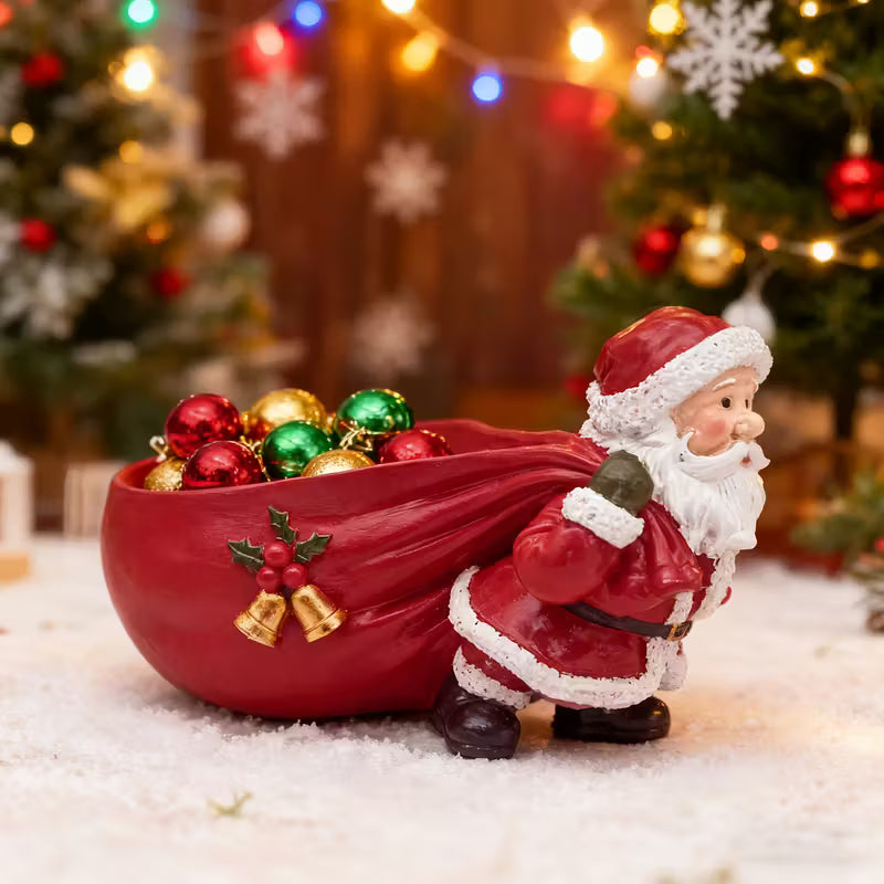 Festive Santa Serving Bowl for Holiday Treats