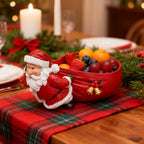 Festive Santa Serving Bowl for Holiday Treats