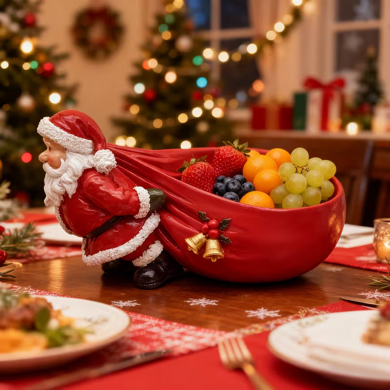 Festive Santa Serving Bowl for Holiday Treats