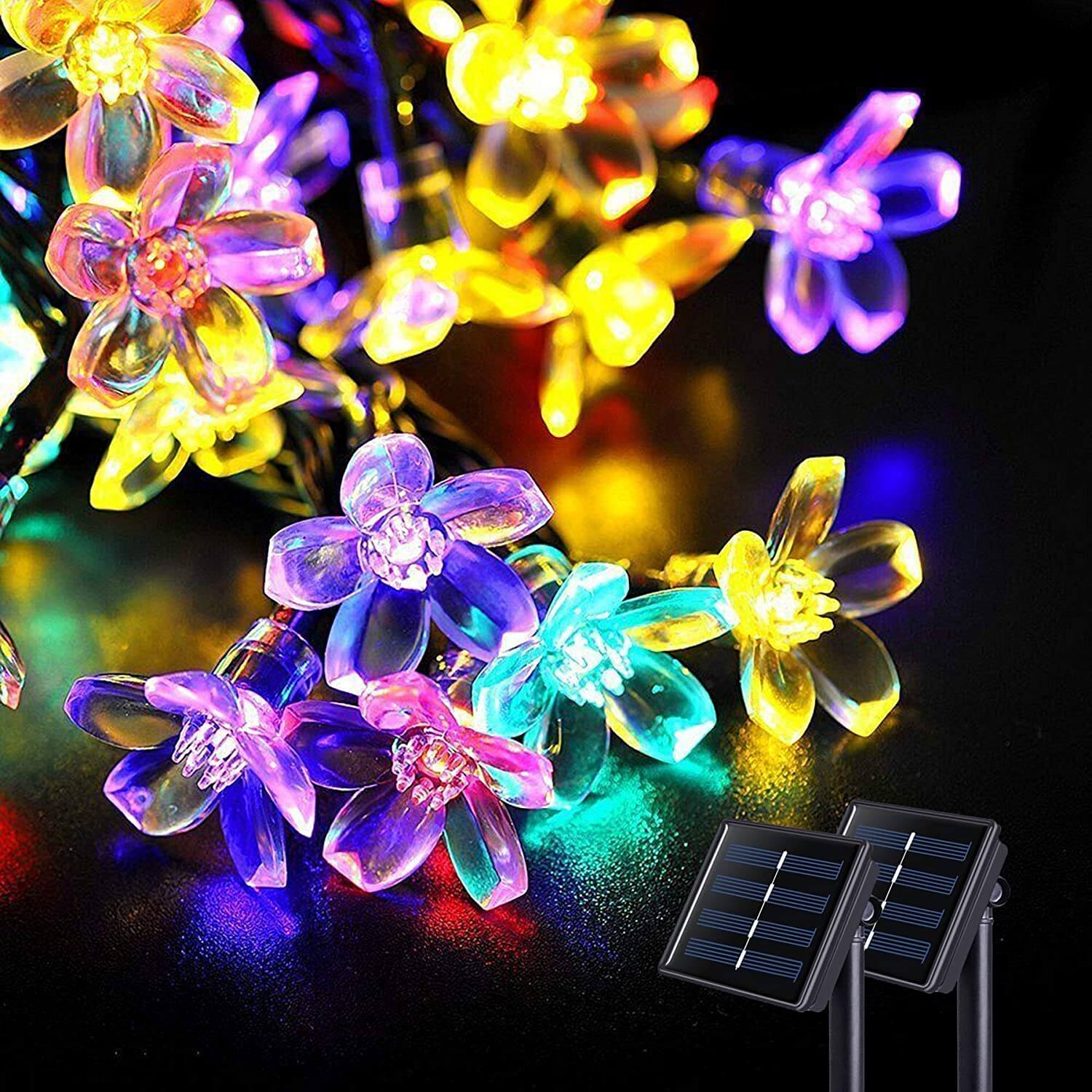 Enchanting Solar Blossom String Lights