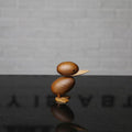 Elegant Teak Duck Figurine Duo for Home Styling