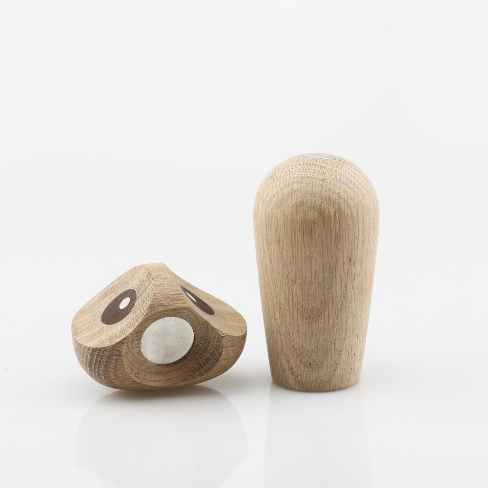 Whimsical Wooden Owl Figurine for Home Décor