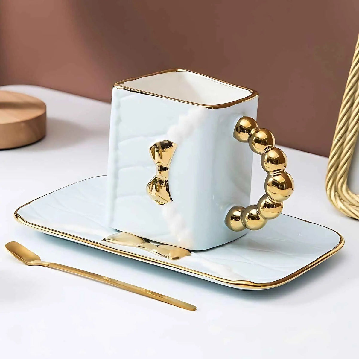 Elegance in Ceramic: Luxe Tea & Coffee Set