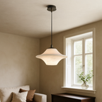 Pendant Light with Marble Stone Design