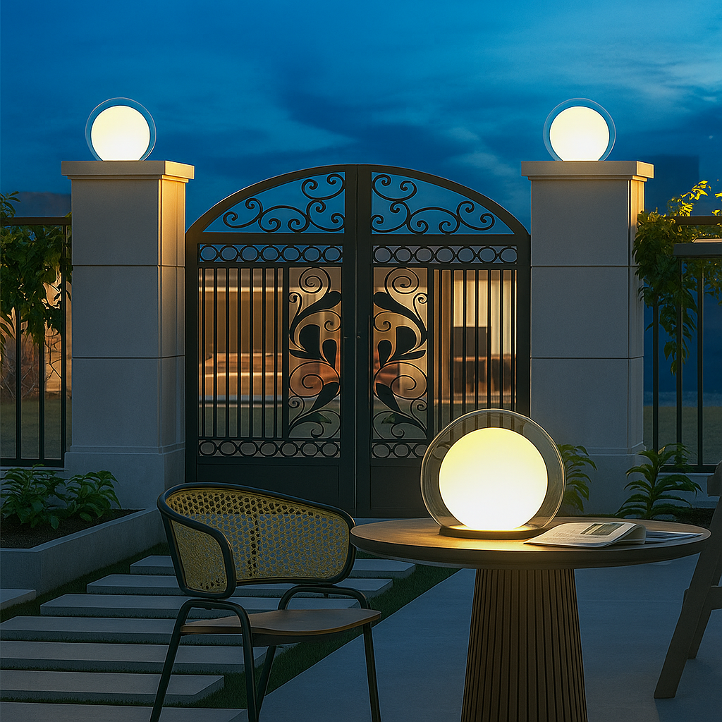 Moonlight Solar Garden Pillar Lantern