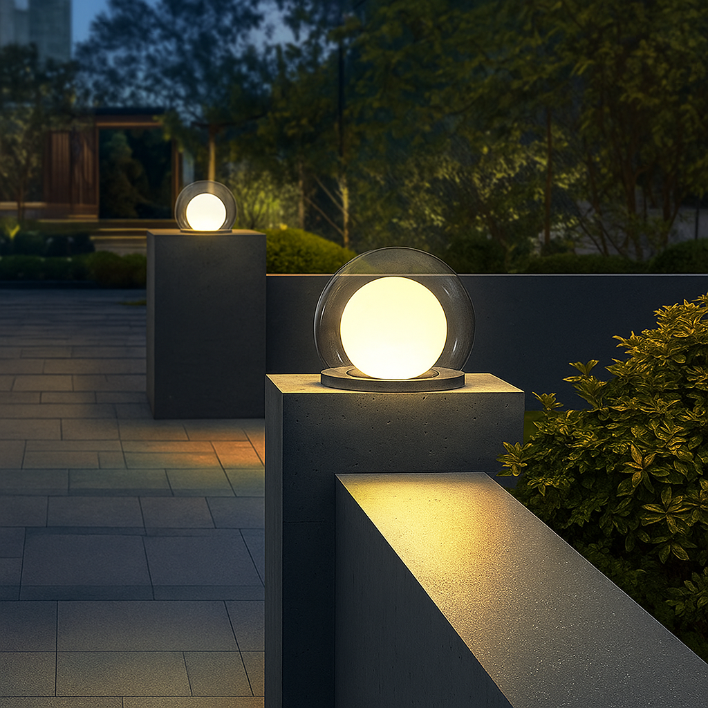 Moonlight Solar Garden Pillar Lantern