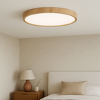 Wood Texture Ceiling Lamp in Minimalist Style