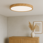 Wood Texture Ceiling Lamp in Minimalist Style