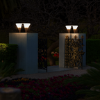 Patio Accent Lights with Solar Halo Design