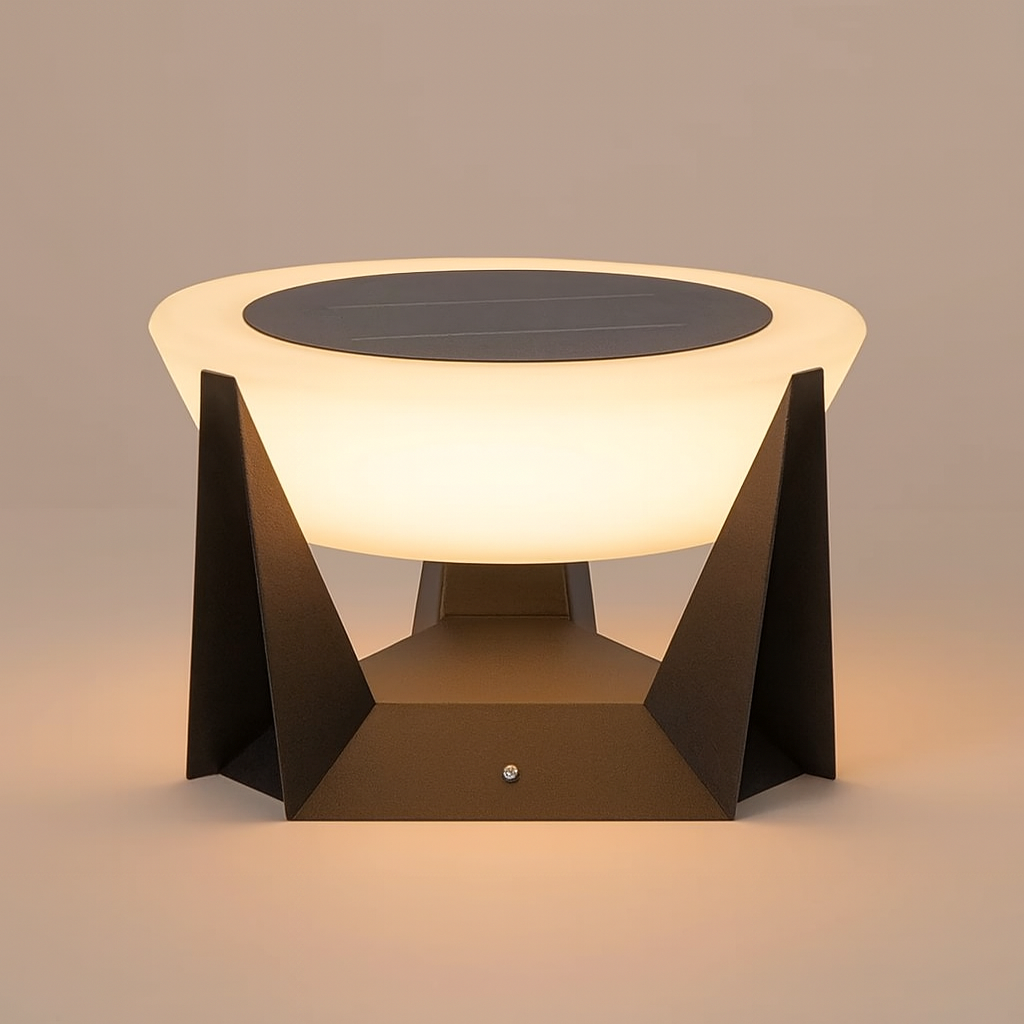 Patio Accent Lights with Solar Halo Design