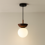 Japanese-Inspired Globe Pendant Light in Minimalist Design