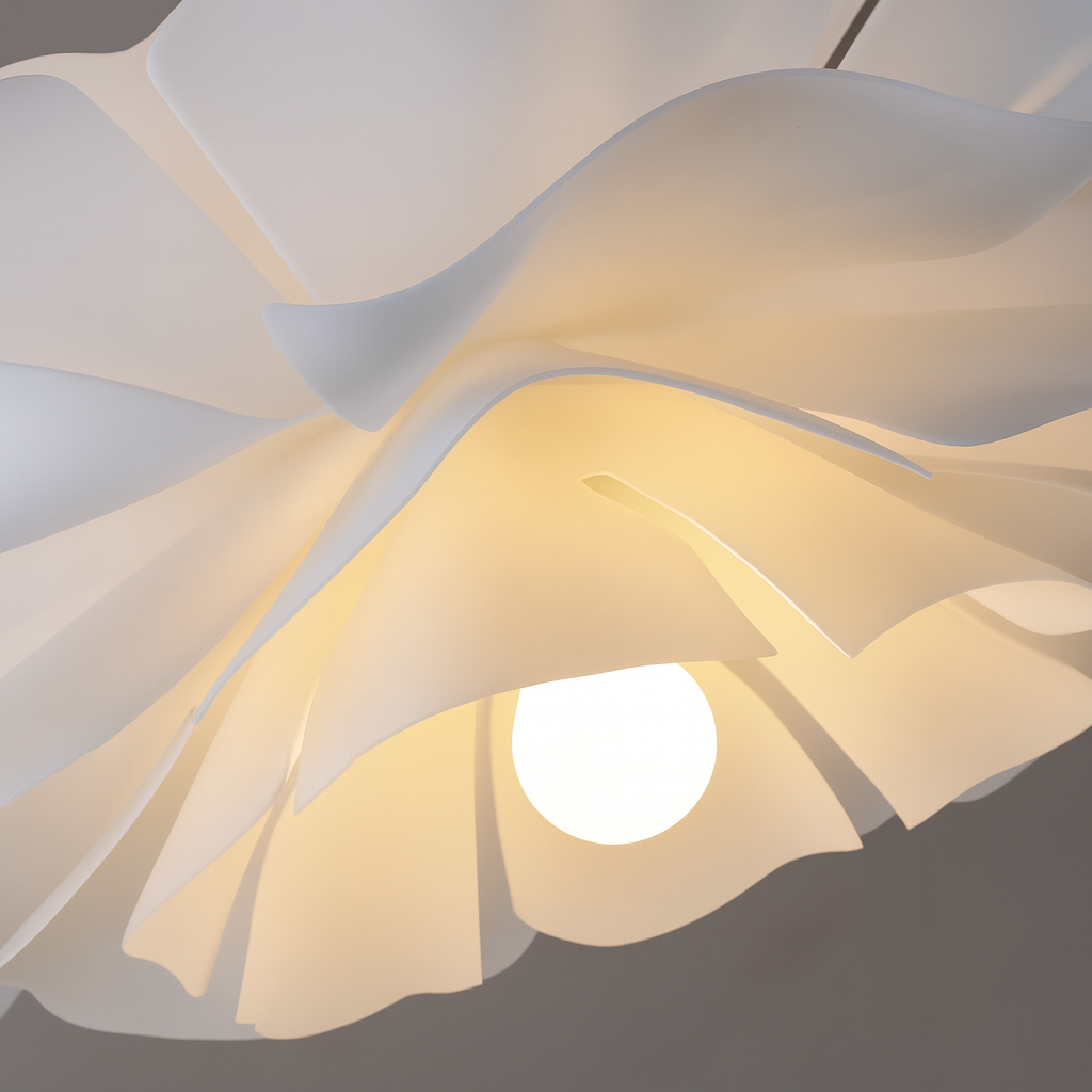 Pendant Light with Blooming Floral Design