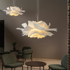 Pendant Light with Blooming Floral Design